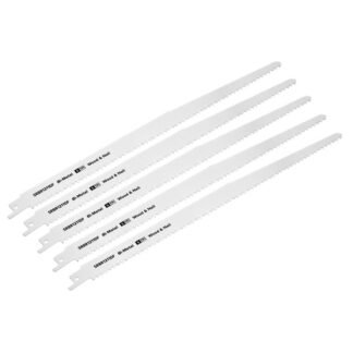 Sealey Reciprocating Saw Blade for Wood & Nails 300mm 6tpi - Pack of 5 (5054511806373) SRBR1211DF