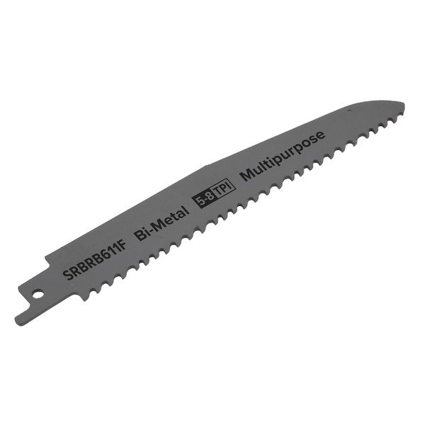 Sealey Multipurpose Reciprocating Saw Blade 150mm 5- 8tpi - Pack of 5 (5054511806588) SRBRB611F