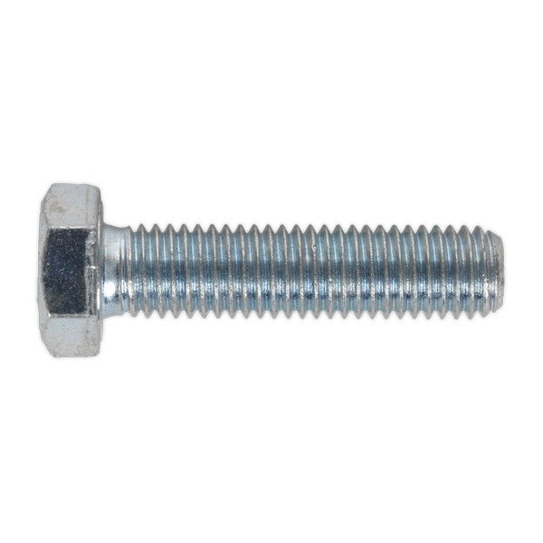 Sealey 8.8 Zinc Plated HT Setscrew M12 x 50mm, DIN 933 - Pack of 25 (5054511060034) SS1250