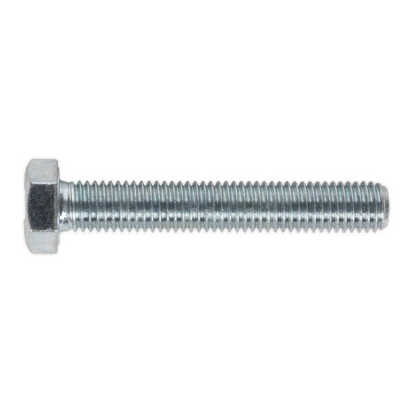 Sealey 8.8 Zinc Plated HT Setscrew M12 x 75mm, DIN 933 - Pack of 10 (5054511060041) SS1275