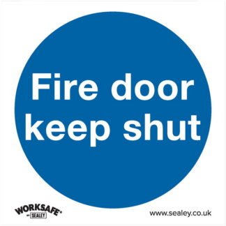 Sealey Worksafe® Fire Door Keep Shut Safety Sign - Self- Adhesive Vinyl (5054511988543) SS1V1