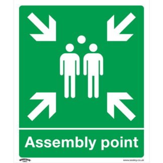 Sealey Worksafe® Assembly Point Safety Sign - Rigid Plastic (5054630000737) SS37P1