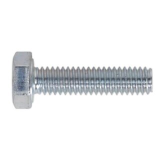 Sealey 8.8 Zinc Plated HT Setscrew M4 x 10mm, DIN 933 - Pack of 50 (5051747371477) SS410