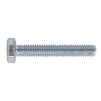 Sealey 8.8 Zinc Plated HT Setscrew M4 x 25mm, DIN 933 - Pack of 50 (5054511061819) SS425