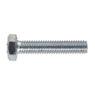 Sealey 8.8 Zinc Plated HT Setscrew M6 x 30mm, DIN 933 - Pack of 50 (5054511061161) SS630