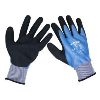 Sealey Worksafe® Waterproof Latex Gloves, Large - Pack of 6 Pairs (5054630168918) SSP49L/6