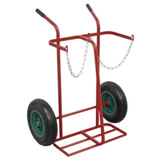 Sealey Welding 2- Bottle Trolley with Pneumatic Tyres (5054630202520) ST28P
