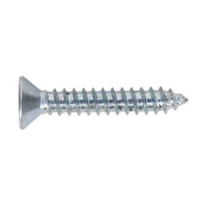 Sealey Self- Tapping Countersunk Pozi Screw 4.2 x 25mm, DIN 7982 - Pack of 100 (5054511059915) ST4225