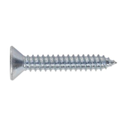 Sealey Self- Tapping Countersunk Pozi Screw 6.3 x 38mm, DIN 7982 - Pack of 100 (5054511059946) ST6338