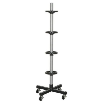 Sealey Wheel Storage Trolley 100kg Capacity (5051747692756) STR004