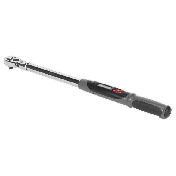 Sealey Premier Flexi- Head Digital Torque Wrench with Angle Function 1/2IN Sq Drive 20- 200Nm (5051747908383) STW309