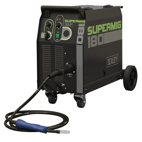 Sealey Professional Gas/Gasless MIG Welder with Binzel® Euro Torch 180A 230V (5054630429194) SUPERMIG180