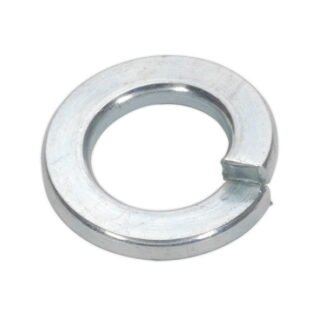Sealey Zinc Plated Spring Washer M8, DIN 127B - Pack of 100 (5054511047660) SWM8