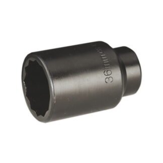 Sealey Premier Bi- Hex Deep Impact Socket 1/2IN Sq Drive 36mm (5024209350723) SX006