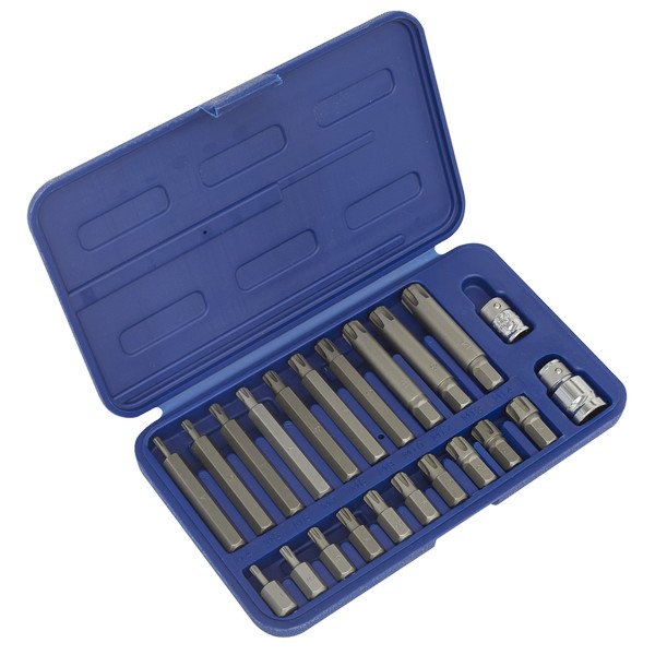 Sealey Premier Ribe Bit Set 3/8IN & 1/2IN Sq Drive 22pc (5024209550505) SX105