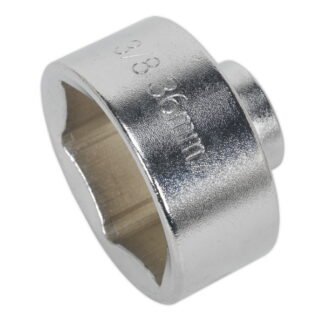 Sealey Low Profile Oil Filter Socket 3/8IN Sq Drive 36mm (5024209669597) SX114