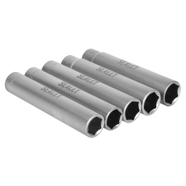Sealey Extra- Deep Socket Set 1/2”Sq Drive 5pc (5054630302985) SX1519
