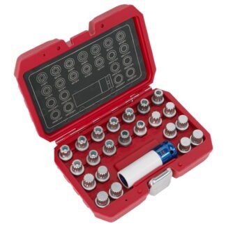 Sealey Locking Wheel Nut Key Set for VAG 23pc (5054511776461) SX210