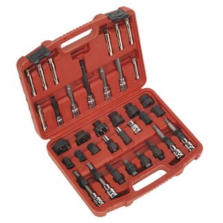 Sealey Alternator Freewheel Pulley Removal Set 35pc (5051747848658) SX404