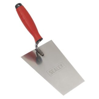 Sealey Stainless Steel Bucket Trowel with Rubber Handle 180mm (5054630307188) T1204