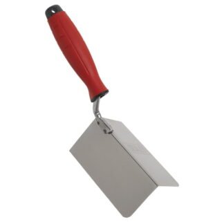 Sealey Stainless Steel External Corner Trowel with Rubber Handle 120 x 60mm (5054630307102) T1803