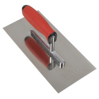 Sealey Stainless Steel Plastering Trowel with Rubber Handle 270mm (5054630307171) T7800