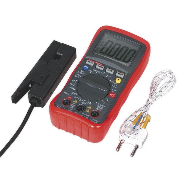 Sealey 13- Function Digital Automotive Multimeter with Inductive Coupler (5024209695374) TA201