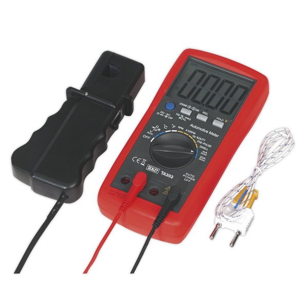 Sealey 14- Function Digital Automotive Multimeter with Inductive Coupler (5024209695381) TA202