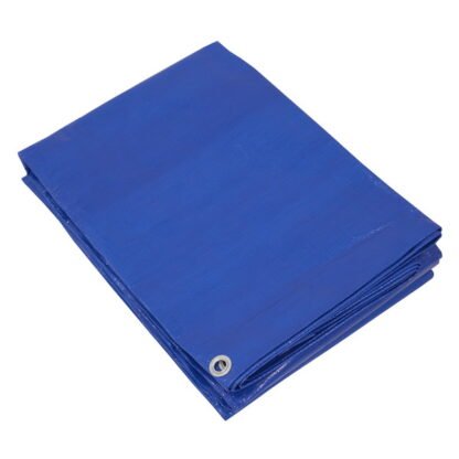 Sealey Lightweight PE Tarpaulin 6.10 x 12.19m - Blue (5054630560729) TARP6012