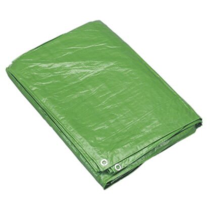 Sealey Tarpaulin 1.73 x 2.31m - Green (5024209603751) TARP68G