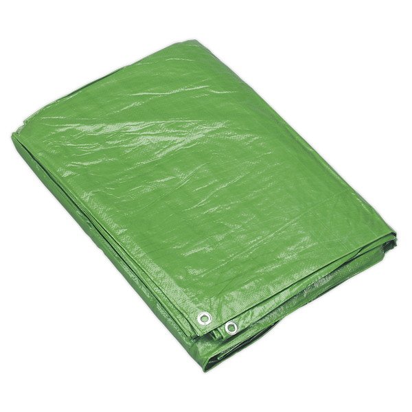 Sealey Tarpaulin 1.73 x 2.31m - Green (5024209603751) TARP68G