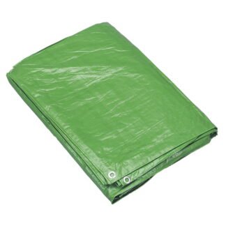 Sealey Tarpaulin 2.44 x 3.05m - Green (5054630501524) TARP810G