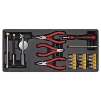 Sealey Premier Precision & Pick- Up Tool Set with Tool Tray 38pc (5051747333871) TBT17