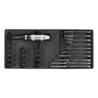 Sealey Premier Punch & Impact Driver Set with Tool Tray 25pc (5051747333901) TBT18