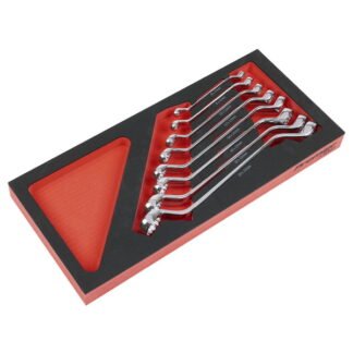 Sealey Premier Deep Offset Spanner Set with Tool Tray 8pc (5054630516924) TBT51