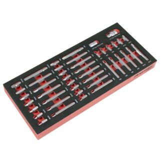 Sealey Premier TRX- Star*, Hex & Spline Bit Set with Tool Tray 44pc (5054630520594) TBT60