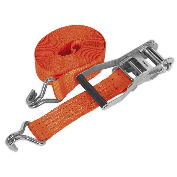 Sealey Ratchet Strap Polyester Webbing 50mm x 8m 3000kg Breaking Strength (5051747807303) TD3008J