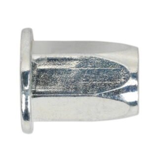Sealey Full Hex Threaded Insert (Rivet Nut) M8 Standard Flange - Pack of 50 (5054511357035) TIFHM8
