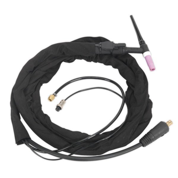 Sealey TIG Inverter Welding Torch with Push- Button 16mm² (5054511139280) TIG11S