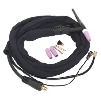 Sealey TIG Inverter Welding Torch with Push- Button 25mm² (5054511139297) TIG12S