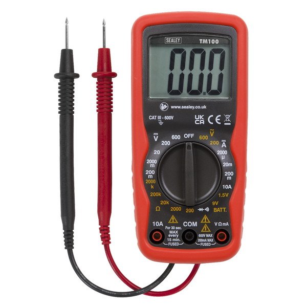 Sealey 6- Function Professional Digital Multimeter (5051747492936) TM100