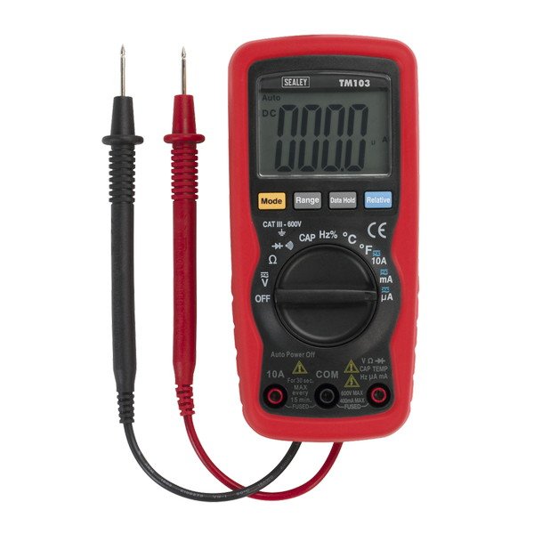 Sealey 11- Function Professional Auto- Ranging Digital Multimeter (5051747492905) TM103