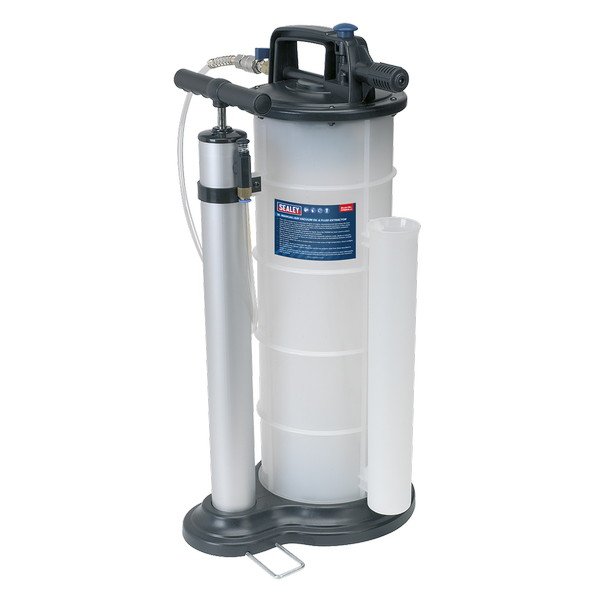 Sealey Manual/Air Vacuum Oil & Fluid Extractor Pump 9L (5024209958370) TP6904