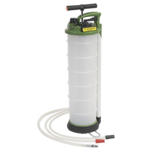 Sealey Manual Vacuum Oil & Fluid Extractor & Discharge 6L (5054511560336) TP6905