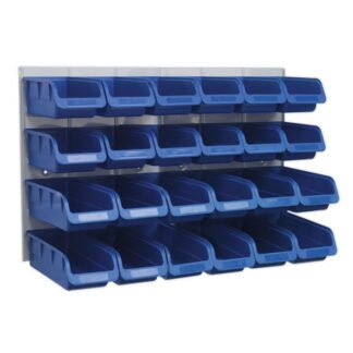 Sealey Bin & Panel Combination 24 Bins - Blue (5051747557178) TPS131