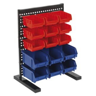 Sealey Bench Mounting Bin Storage System with 15 Bins (5054511352139) TPS1569