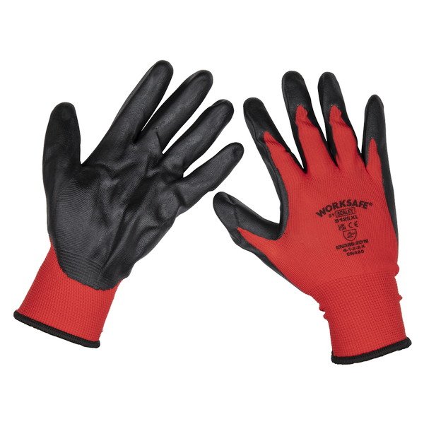 Sealey Worksafe® Nitrile Palm Gloves, X- Large - Pack of 6 Pairs (5055257200388) TSP125XL/6