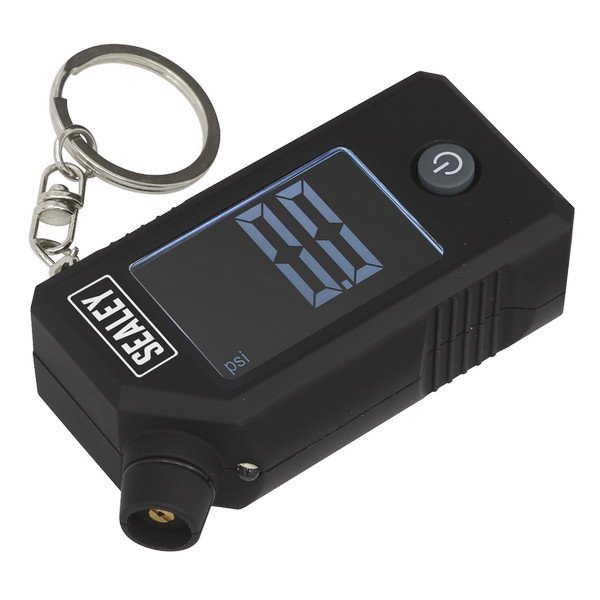 Sealey Digital Tyre Pressure & Tread Depth Gauge with LED (5054630414688) TSTPG12