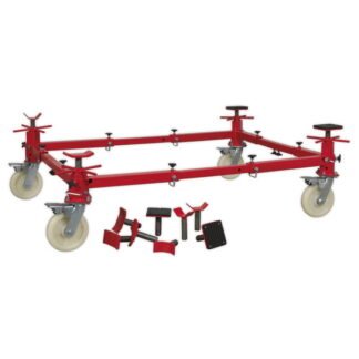Sealey Adjustable 4- Post Vehicle Moving Dolly 900kg Capacity (5054511144109) VMD002