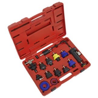 Sealey Cooling System Pressure Test Kit 13pc (5054511263077) VS0014